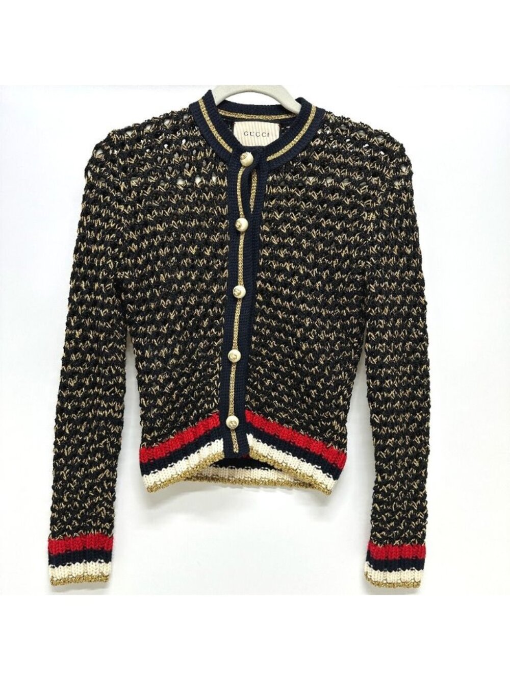 Gucci Cardigan GG Logo Nylon Multicolor
